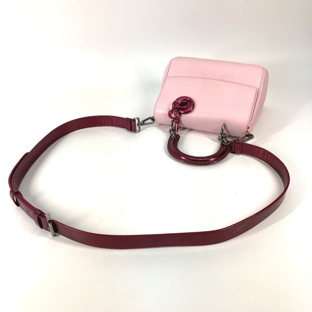 CHRISTIAN DIOR Pink Leather Shoulder Bag - Picture 9 of 16